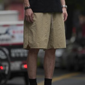 Japanese Retro Lightweight Quick-Dry Sports Shorts for Men and Women, Breathable Loose Casual Beach Five-Point Pants