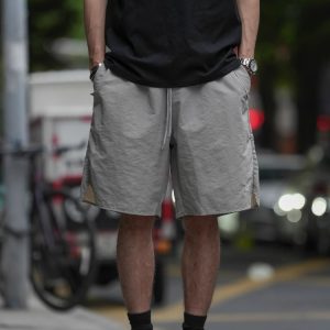 Japanese Retro Lightweight Quick-Dry Sports Shorts for Men and Women, Breathable Loose Casual Beach Five-Point Pants