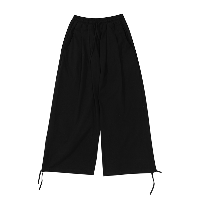 Japanese Retro Loose Sweatpants for Men and Women - Simple Versatile Straight-Leg Drawstring Harem Pants, Spring Fashion