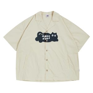 Japanese Retro Men's Short Sleeve 