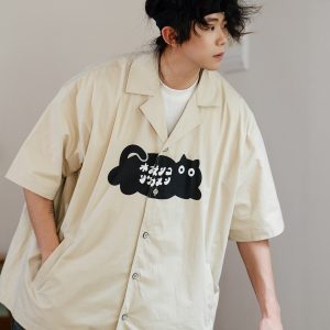 Japanese Retro Men's Short Sleeve 