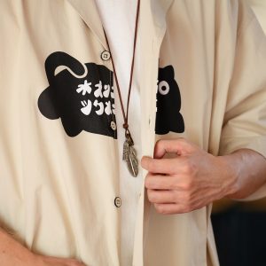 Japanese Retro Men's Short Sleeve 