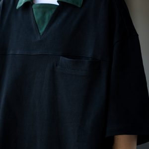 Japanese Retro Niche Design Lapel Polo Shirt for Men - Short Sleeve Commuting Style Summer T-Shirt