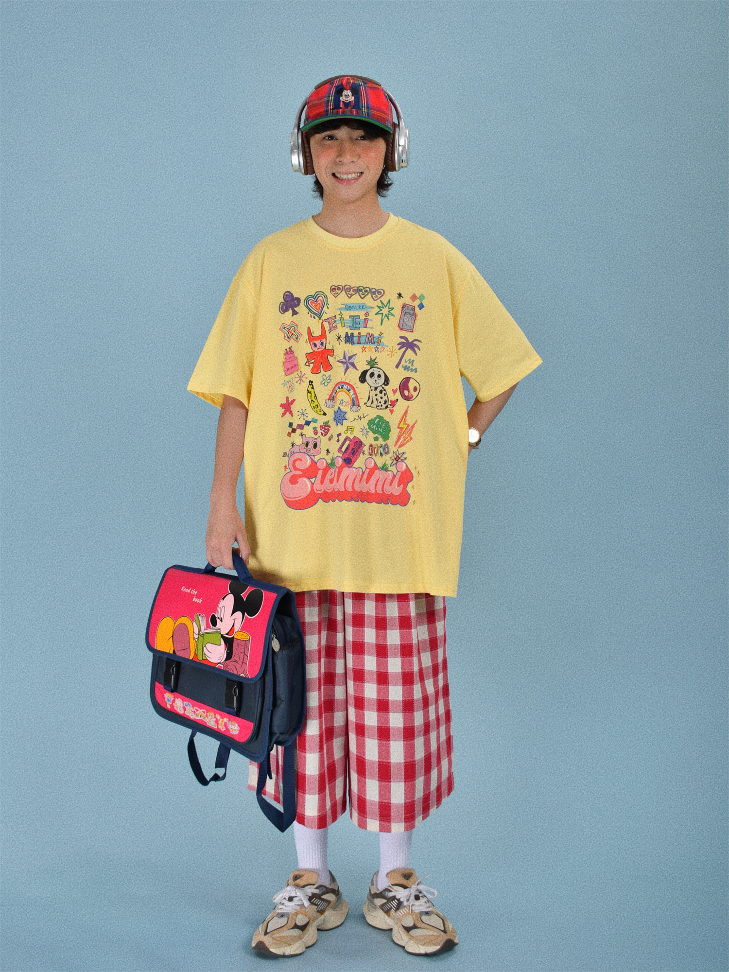 Japanese Retro Plaid Loose Casual Unisex Wide-Leg Summer Pants - Versatile Three-Quarter Length for Effortless Style Japanese Retro Plaid Loose Casual Unisex Wide-Leg Summer Pants - Versatile Three-Quarter Length for Effortless Style