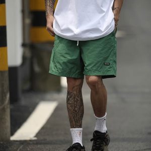 Japanese-Style Candy Color Sports Shorts for Men & Women - Lightweight Quick-Dry Summer Beach Shorts, Loose Fit Five-Point Design