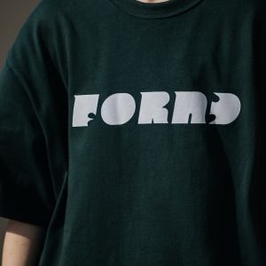 Japanese Style Letter Print Dark Green Short Sleeve T-Shirt for Men - Heavyweight 90s American Trendy Spring/Summer Fashion