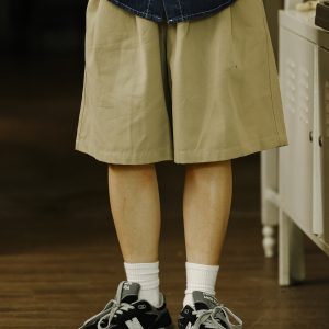 Japanese-Style Loose Fit Men's Work Shorts - Versatile Summer Casual Five-Point Pants