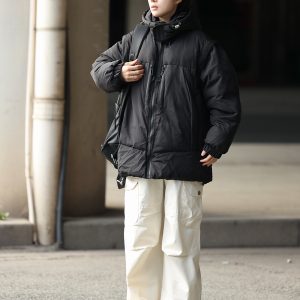 Japanese-Style Loose Retro Casual Pants for Men with Large Pockets, Warm Stacked Long Pants for Couples, Y2K Fashion