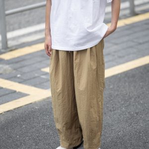 Japanese-Style Loose Wide-Leg Trousers for Men and Women - Summer Casual Straight Pants