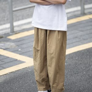 Japanese-Style Loose Wide-Leg Trousers for Men and Women - Summer Casual Straight Pants
