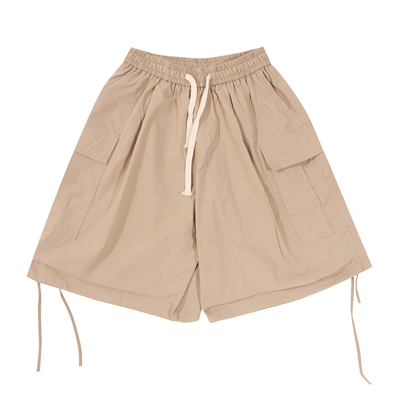 Japanese-Style Loose Wide-Leg Work Shorts for Men - Trendy Summer Couple's Fashion, Casual Comfort, Y2K Inspired