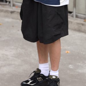 Japanese-Style Loose Wide-Leg Work Shorts for Men - Trendy Summer Couple's Fashion, Casual Comfort, Y2K Inspired