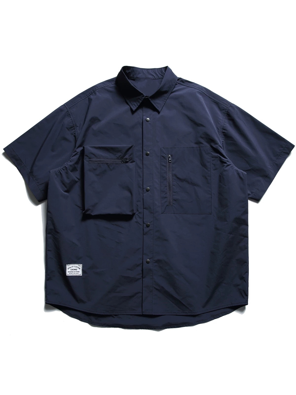 Japanese-Style Multi-Pocket Short Sleeve Shirt for Men and Women - Retro Loose Fit Casual Summer Workwear Japanese-Style Multi-Pocket Short Sleeve Shirt for Men and Women - Retro Loose Fit Casual Summer Workwear