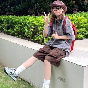 Japanese-Style Retro Summer Short-Sleeve Unisex Polo Shirt - Loose Fit City Boy Half-Sleeve Top