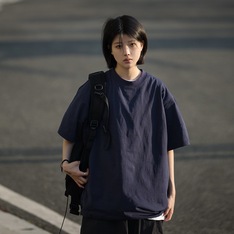 Japanese-Style Summer Solid Color Short Sleeve T-Shirt for Men - Casual Trendy 2025 Model, Versatile Fashion Essential Japanese-Style Summer Solid Color Short Sleeve T-Shirt for Men - Casual Trendy 2025 Model, Versatile Fashion Essential