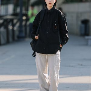 Japanese-Style Vintage Loose Casual Pants for Men - Wide-Leg Straight Work Trousers - Trendy Y2K Fashion