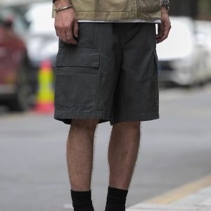 Japanese-Style Vintage Outdoor Work Shorts for Men and Women - Loose-Fit Summer High Street Straight Five-Point Pants