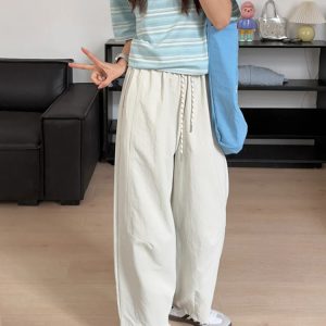 Japanese-Style Women's Balloon Pants - Flattering Loose Wide-Leg Casual Trousers in Small and Plus Sizes