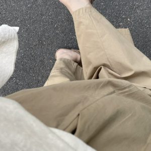 Khaki Japanese-Style Plus-Size Women's Balloon Casual Pants - Summer Lightweight Nine-Point Harem Trousers