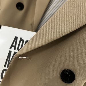 Khaki Women's Blazer Jacket - High-End British College Style for Spring and Autumn 2025, Trendy Small Suit Jacket