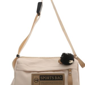 Klein Blue Nylon Oxford Crossbody Bag - Unisex Travel Shoulder Bag for Sports & Fitness - Trendy 2025 Style