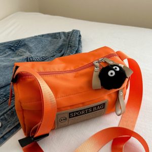 Klein Blue Nylon Oxford Crossbody Bag - Unisex Travel Shoulder Bag for Sports & Fitness - Trendy 2025 Style