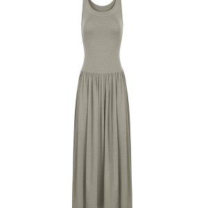 Knitted Elastic Strap Dress - Long Skirt, Boho Chic Style, Perfect for Summer, Casual and Elegant Fashion