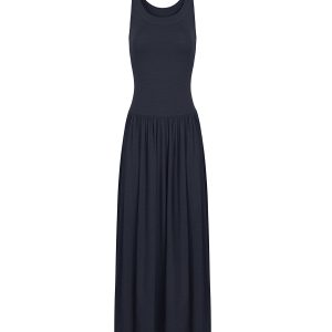 Knitted Elastic Strap Dress - Long Skirt, Boho Chic Style, Perfect for Summer, Casual and Elegant Fashion