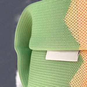 Knitted Textured Rainbow Tote Bag - Trendy Three-Color Handbag for Spring/Summer 2025 Fashion