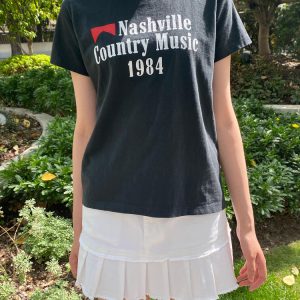 Korean Retro Sports Digital Print Fitted Cotton Top – Short Sleeve Slim Fit for a Stylish Instagram Look