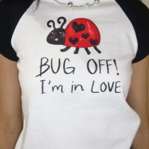 Korean Style Beetle Cartoon Print Color-Blocking Short-Sleeve Slim-Fit High-Stretch Cotton T-Shirt for Trendy Casual Wear