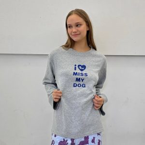 Korean Style Casual Printed Long Sleeve T-Shirt for Pets - Age-Reducing Design, Versatile Pure Cotton for Autumn and Winter