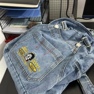 Korean Style Cowboy Backpack for Girls & Students, Large Capacity, Trendy Minimalist Retro Design with Suspenders