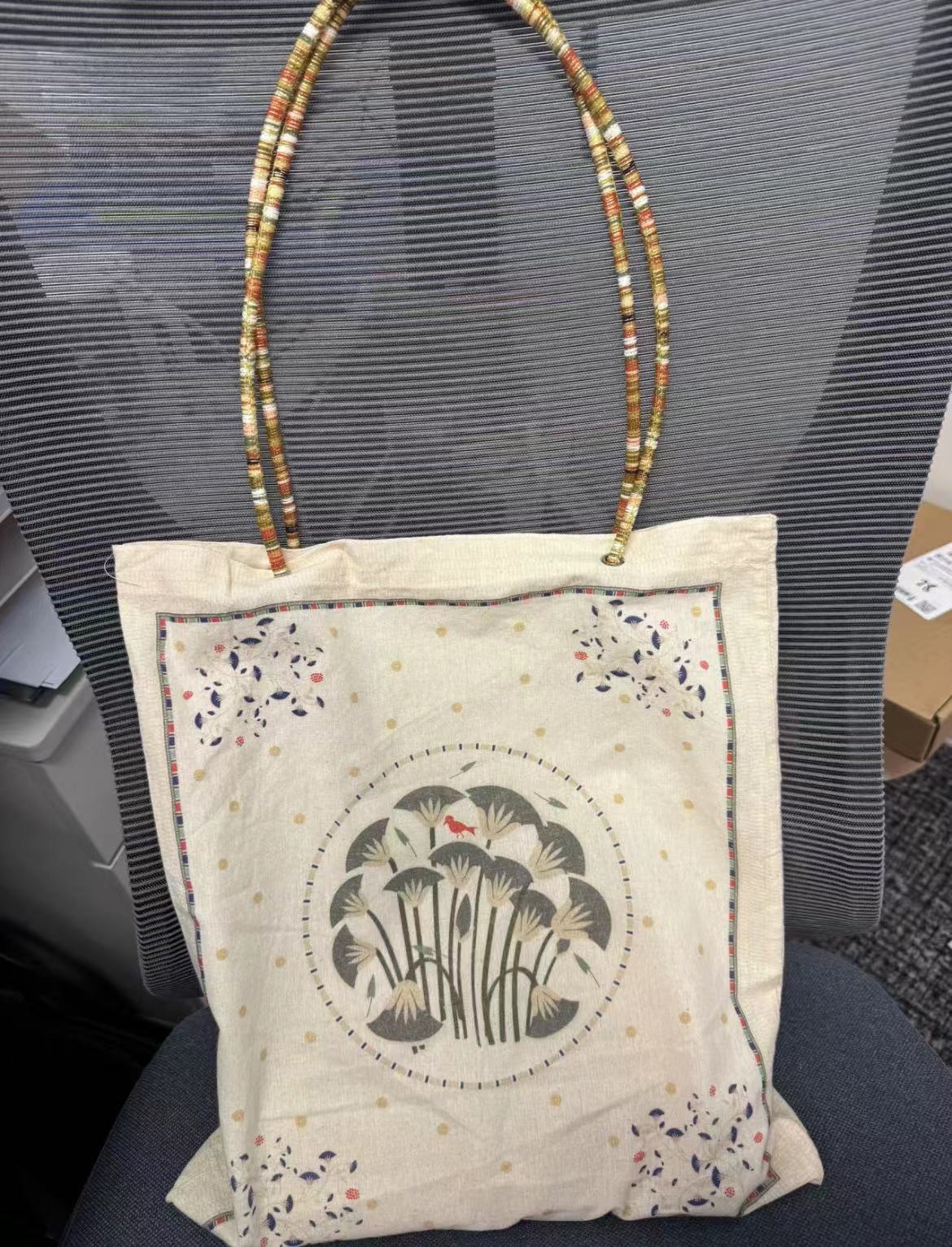 Korean-Style Floral Printed Canvas Tote Bag, Casual Large Capacity Shoulder Bag, Versatile Fashionable Everyday Use Korean-Style Floral Printed Canvas Tote Bag, Casual Large Capacity Shoulder Bag, Versatile Fashionable Everyday Use