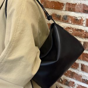 Korean-Style High-End Soft Leather Tote Bag 2025 - Minimalist Shoulder & Crossbody Handbag for Niche Fashion Lovers
