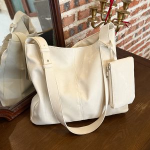 Korean-Style Large-Capacity Tote Bag 2025 - High-End Commuting Crossbody, Versatile Mother-and-Child Bag for Everyday Use