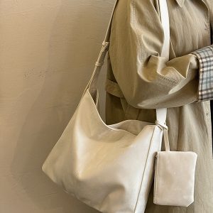 Korean-Style Large-Capacity Tote Bag 2025 - High-End Commuting Crossbody, Versatile Mother-and-Child Bag for Everyday Use