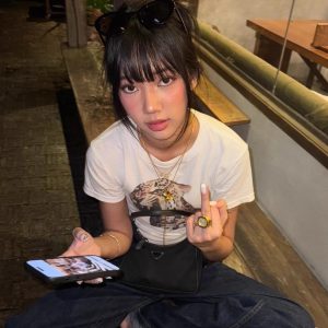 Korean Style Leopard Print Fitted Cotton Short Sleeve T-Shirt for Women - High Elastic Slim Fit, 25SS Trendy Fashion Essential