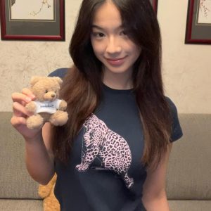 Korean Style Leopard Print Slim Fit Short Sleeve T-Shirt for Women - 25SS Pure Cotton Round Neck Top