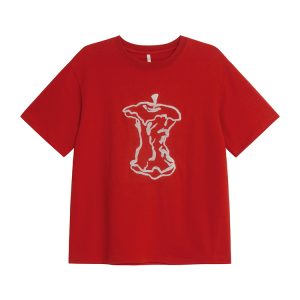 Korean Style Loose Fit Short Sleeve T-Shirt for Women - Summer 2025 Pure Cotton Round Neck Casual Top