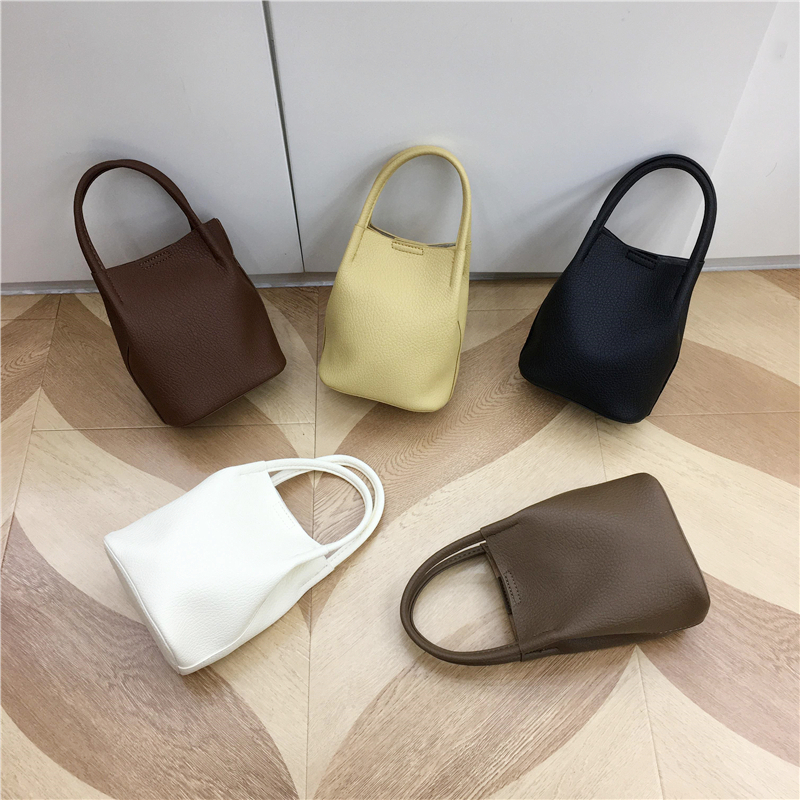 Korean Style Mini Bucket Bag - Lightweight Vertical Handheld Crossbody Bag, Versatile Small Tote for Everyday Use