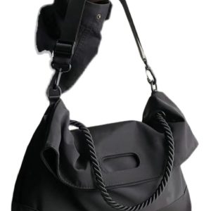 Korean Style Nylon Shoulder Bag for Women, Versatile Large Capacity Tote for Commuting, Classes, and Everyday Use
