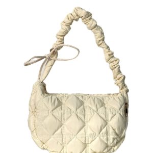 Korean-Style Pleated Dumpling Bag for Women, Large Capacity Lightweight Cloud Underarm Crossbody Bag