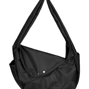 Korean-Style Retro Nylon Tote Bag, Large Capacity Messenger Bag for Commuting - Unisex Design, 2025 Trend