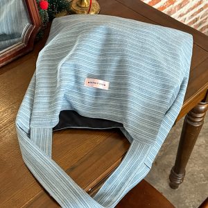 Korean-Style Striped Denim Tote Bag for Women - Large Capacity Shoulder Bag for Students and Commuters 2025