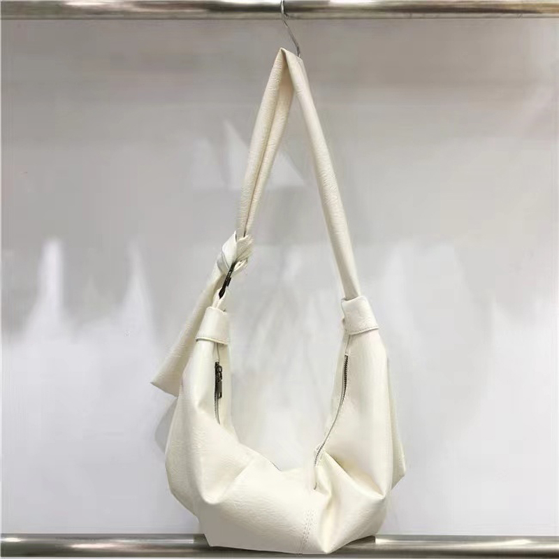 Korean Style Vintage Soft Leather Dumpling Bag - Large Capacity Casual Crossbody Shoulder Bag for Everyday Use