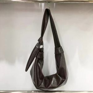 Korean Style Vintage Soft Leather Dumpling Bag - Large Capacity Casual Crossbody Shoulder Bag for Everyday Use