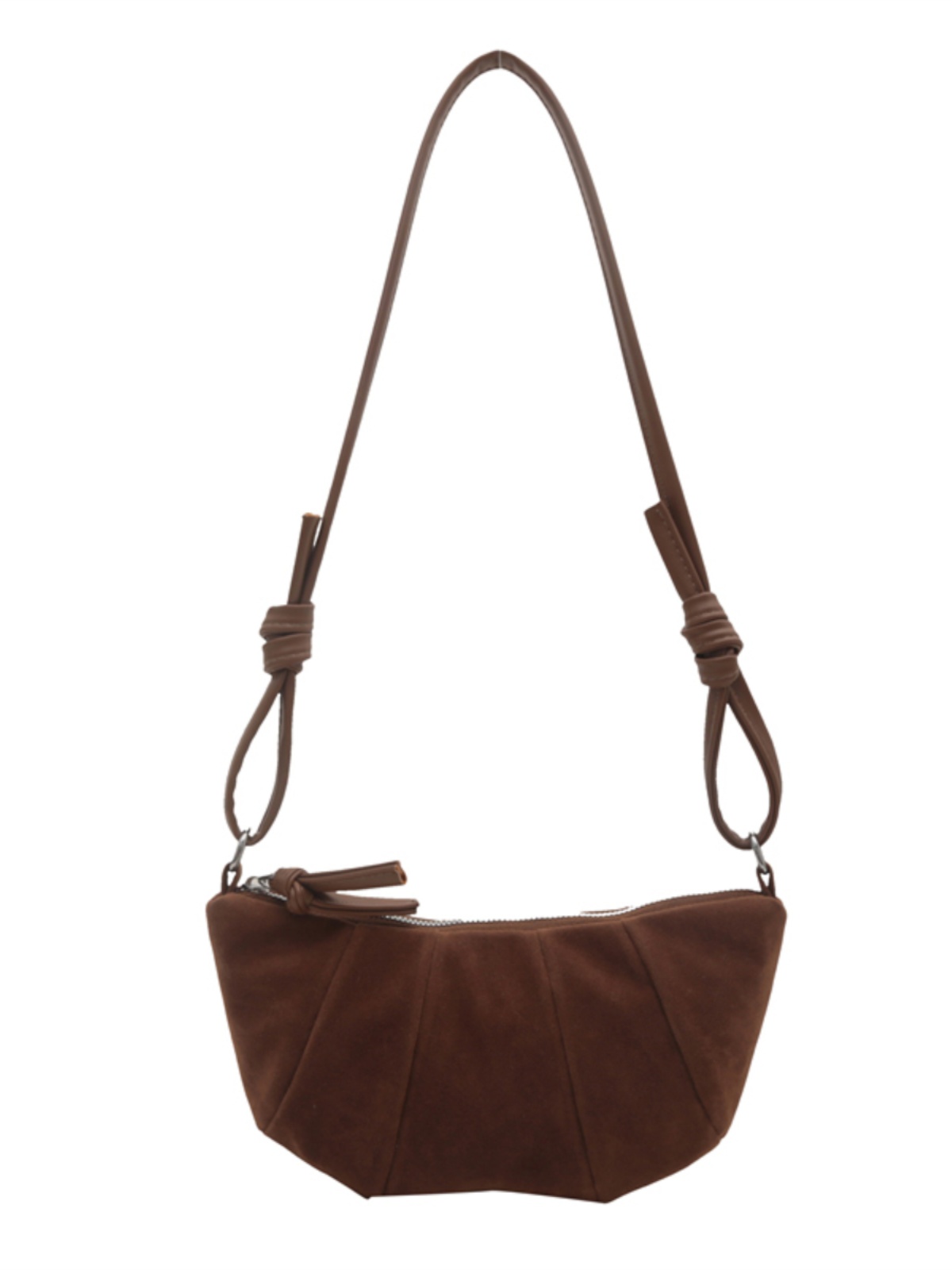 Korean Style Women's Horn-Shaped Suede Dumpling Bag - Trendy 2025 Versatile Shoulder & Crossbody Bag Korean Style Women's Horn-Shaped Suede Dumpling Bag - Trendy 2025 Versatile Shoulder & Crossbody Bag