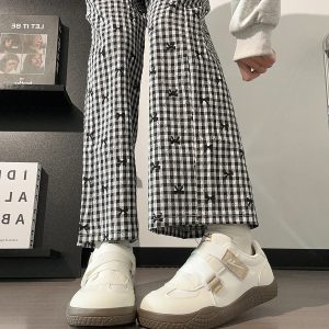 Korean Style Women's Versatile Breathable White Velcro Sneakers - Niche Design for Spring and Summer