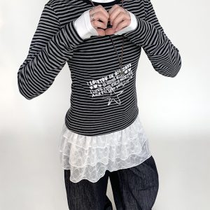 Lace Jacquard Bow Short Layered Petticoat Skirt - Three-Tiered Puff A-Line Dress for 90s Y2K Inspired Fashion